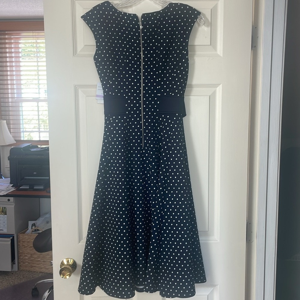 NWT Danny and Nicole A line polka dot dress - Picture 5 of 5